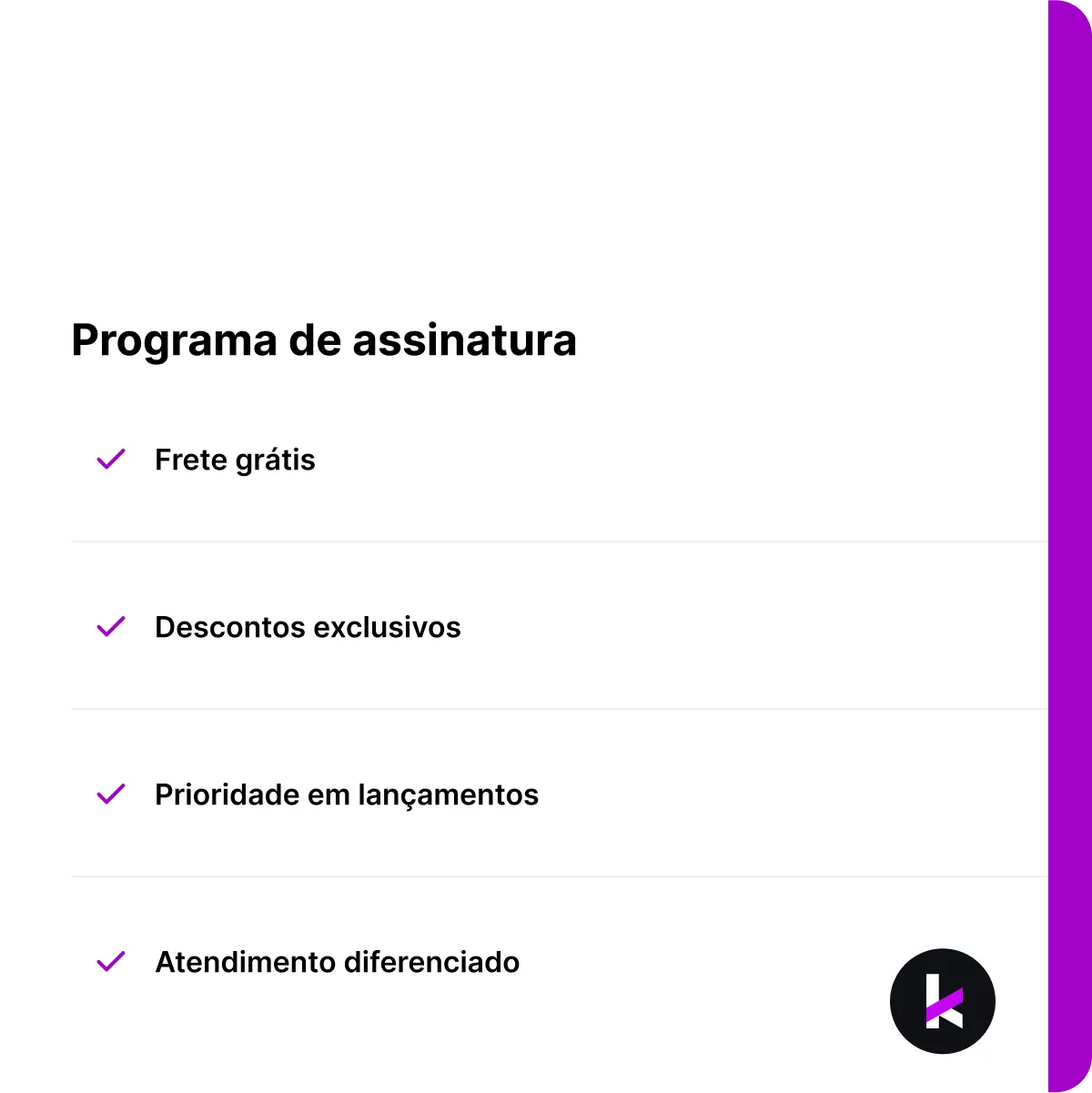 Representação do modelo de assinaturas
