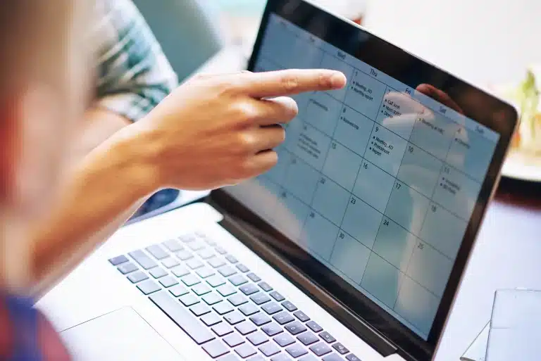 Calendário e-commerce